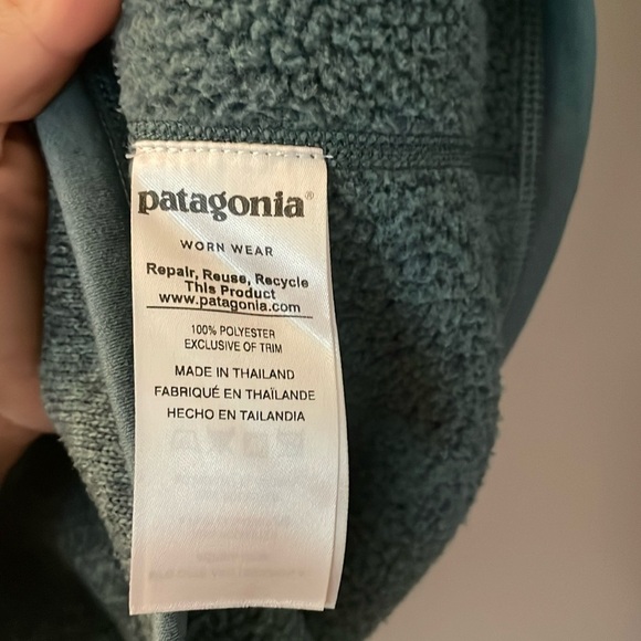 Patagonia Gray Quarter-Zip Fleece Pullover, size Medium - Picture 7 of 7